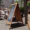 Flash Furniture Rustic Brown Wooden A-Frame Magnetic Chalkboard HGWA-GDIS-CRE8-442315-GG